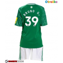 Otroške Nogometnih dresov Newcastle United Bruno Guimaraes #39 Gostujoči 2025-26 Kratki rokavi (+ hlače)